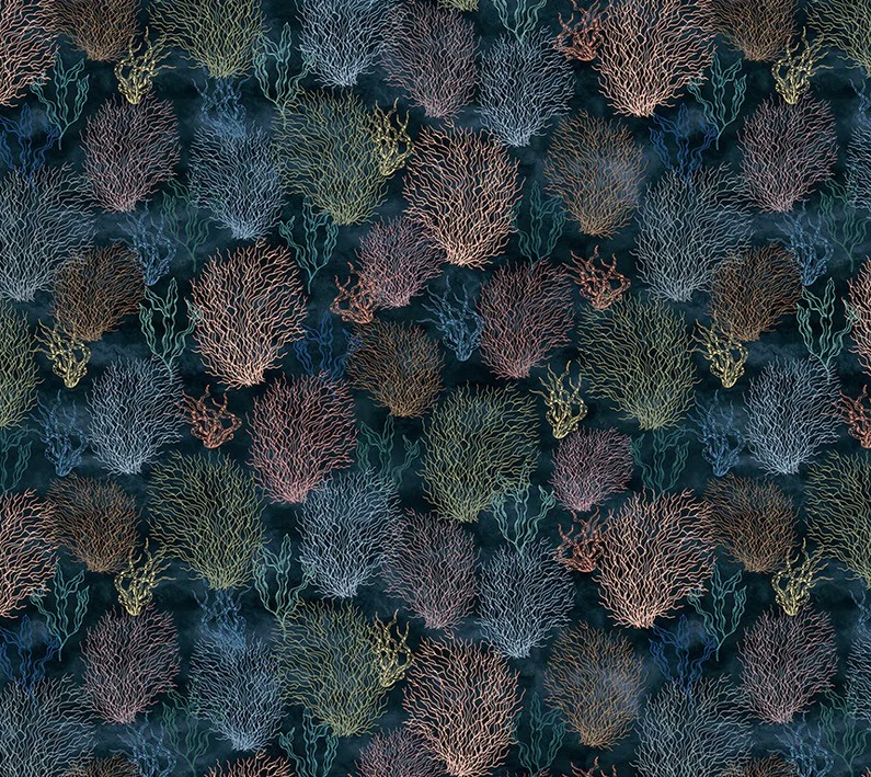 Ocean Song Coral Reef Deep Sea by Whistler Studios for Windham Fabrics