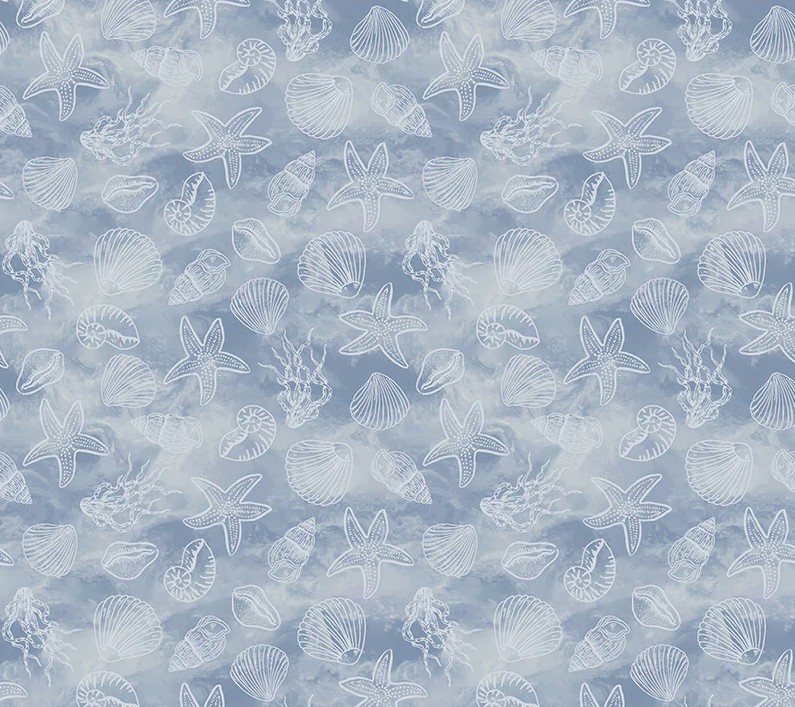 Ocean Song Shell Collection Wave by Whistler Studios for Windham Fabrics