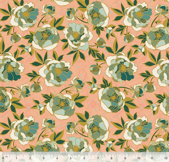 Lush Life Wild Peonies Pink from Windham Fabrics