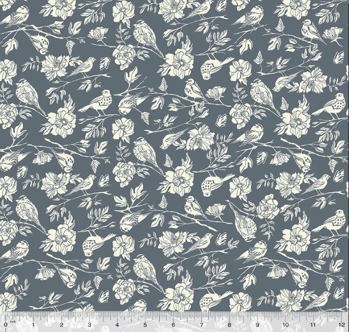 Lush Life Birdsong Periwinkle from Windham Fabrics