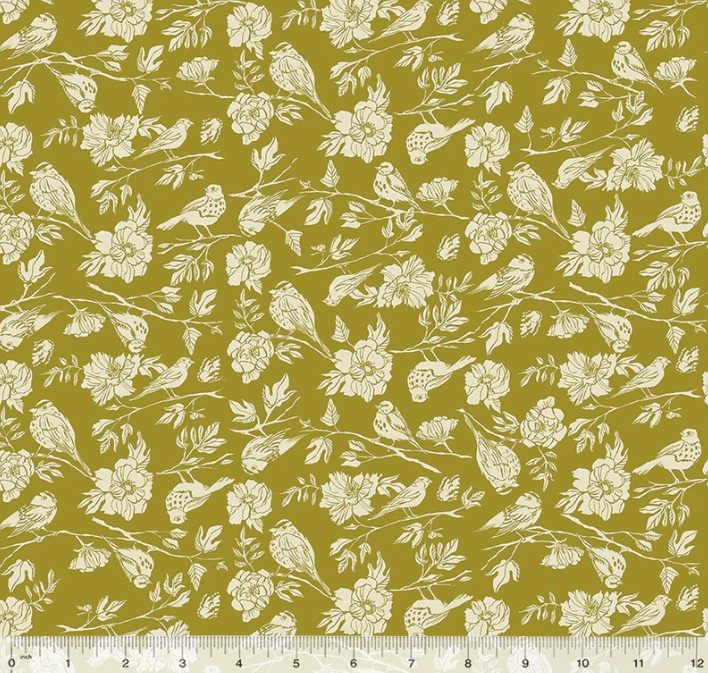 Lush Life Birdsong Moss from Windham Fabrics