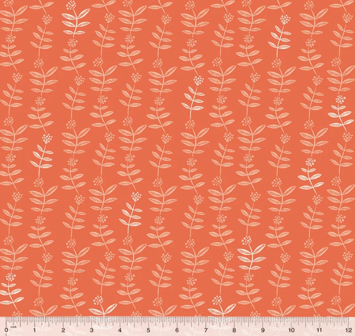 Lush Life Flower Chain Coral from Windham Fabrics