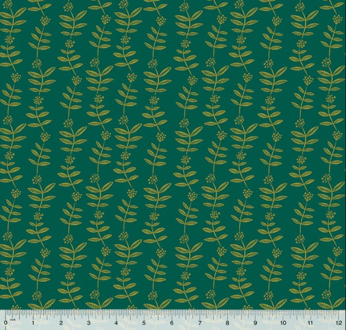 Lush Life Flower Chain Teal from Windham Fabrics