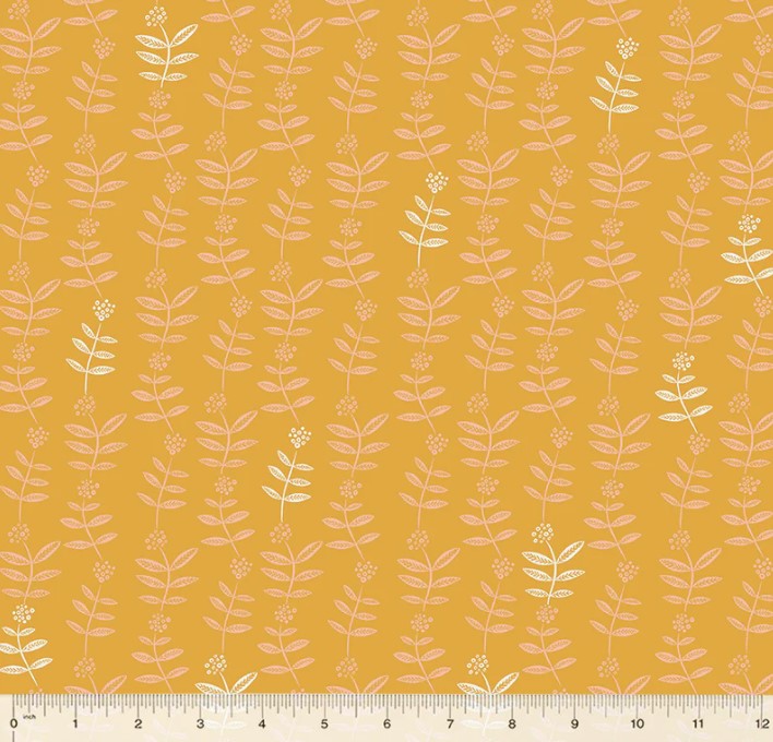 Lush Life Flower Chain Golden from Windham Fabrics