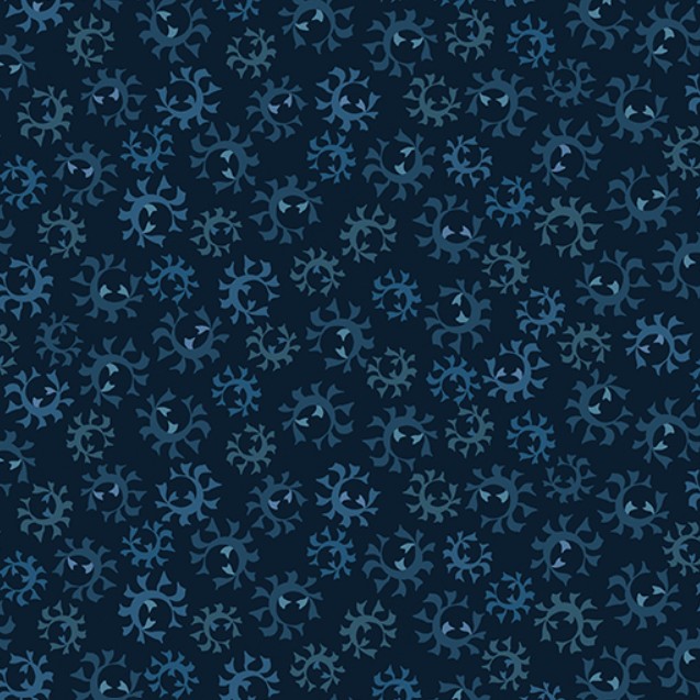 Blue Mill Mill Stone Navy from Benartex