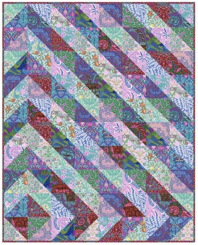 Hole in One Quilt Kit featuring Morris by Kaffe