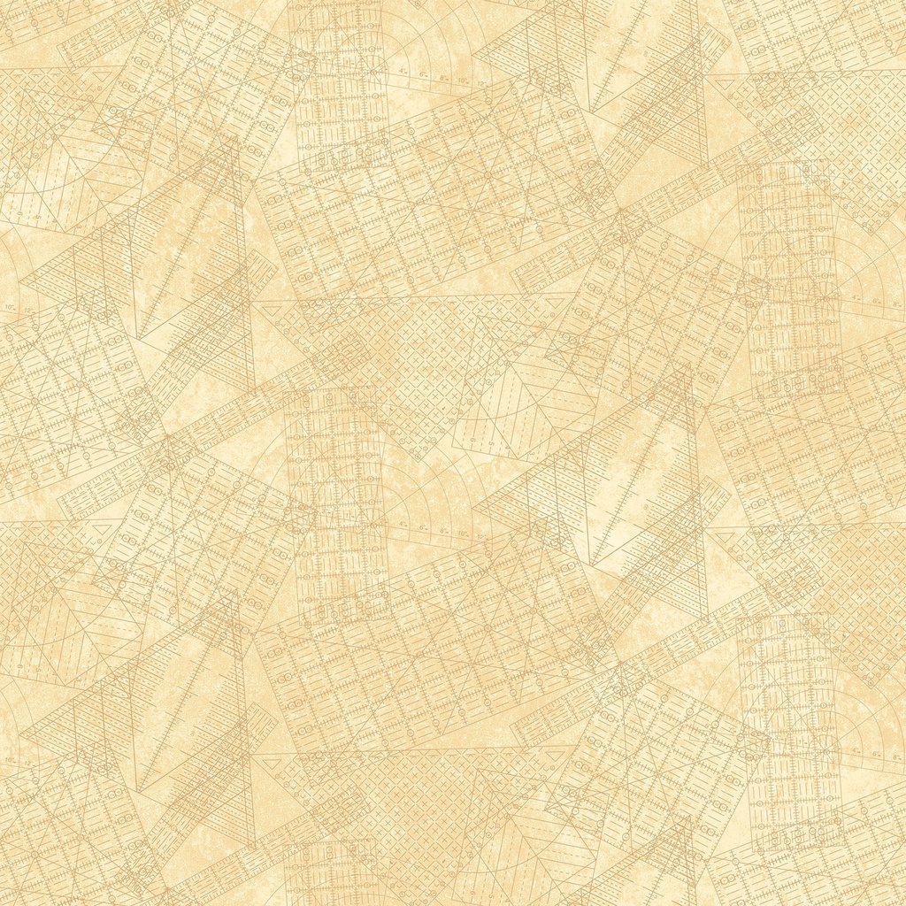 Stonehenge Stitchin' Rulers Beige from Northcott