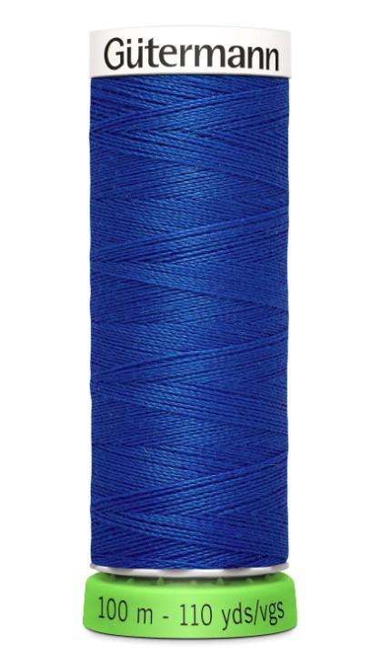 Gutermann Recycled Polyester Thread Cobalt Blue 110 Yards