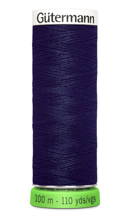 Gutermann Recycled Polyester Thread Navy 110 Yards