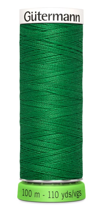 Gutermann Recycled Polyester Thread Kelly Green 110 Yds