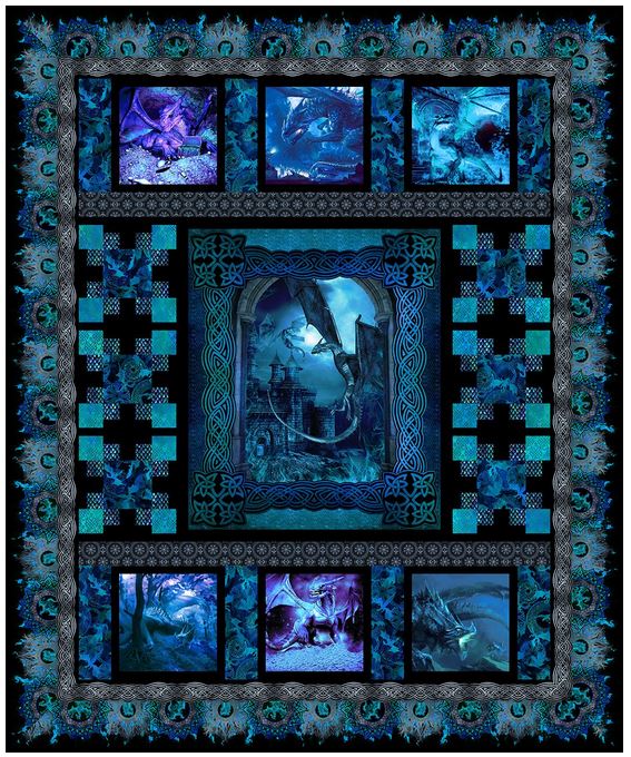 Blue Fury Quilt by In the Beginning