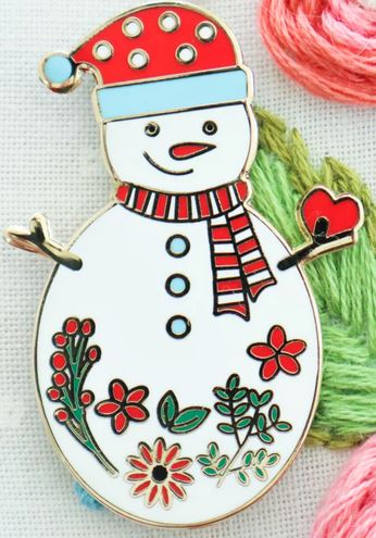 Sweet Snowman Magnetic Needle Minder from Flamingo Toes