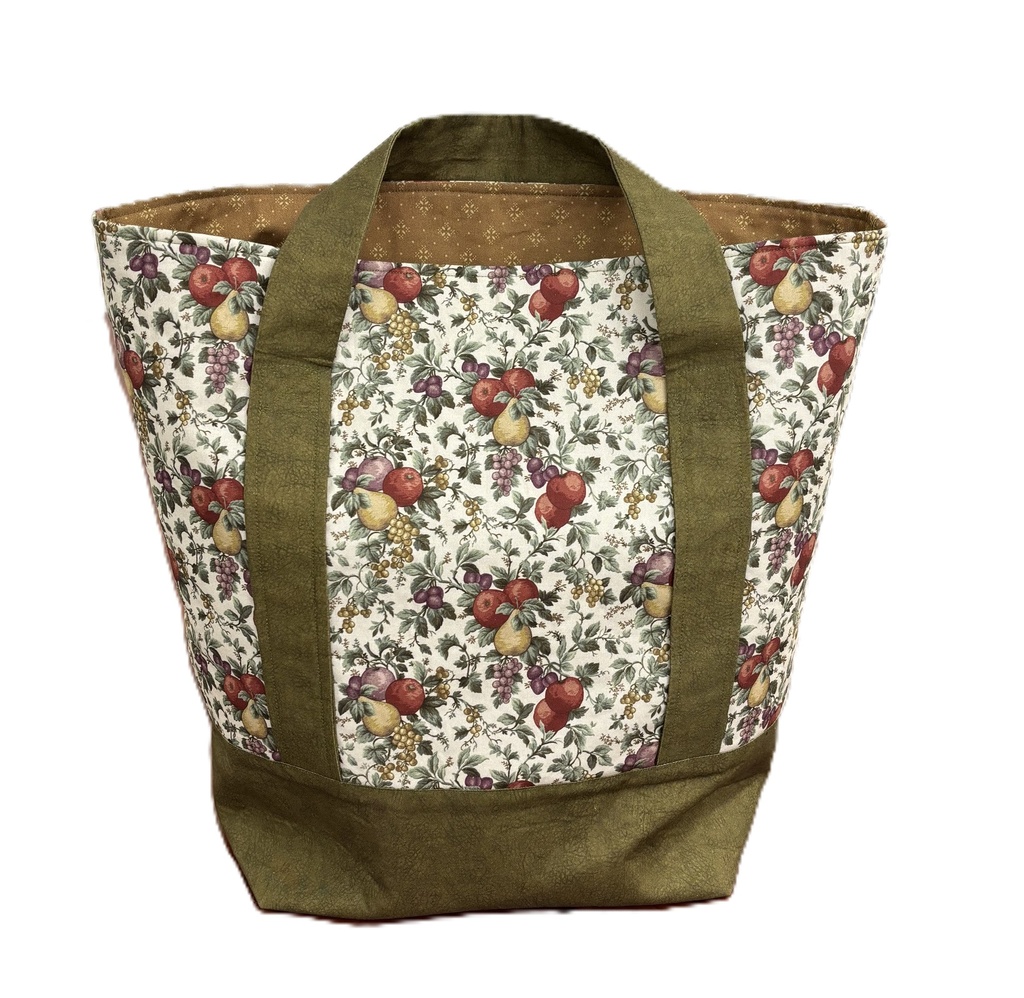 Cream Bountiful Grocery Bag