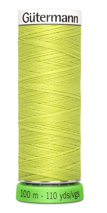 Gutermann Recycled Polyester Thread Lime 110 Yds