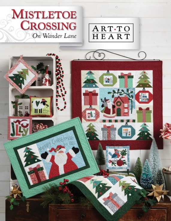 Mistletoe Crossing on Wander Lane Block 12 Pattern by Nancy Halvorsen