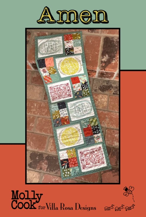 Amen Table Runner Pattern by Molly Cook for Villa Rosa Designs