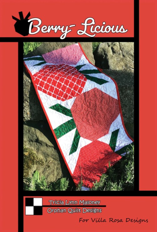 Berry-Licious Table Runner Pattern by Tricia Lynn Maloney for Villa Rosa Designs