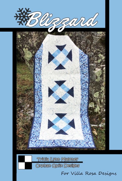 Blizzard Table Runner Pattern by Tricia Lynn Maloney for Villa Rosa Designs