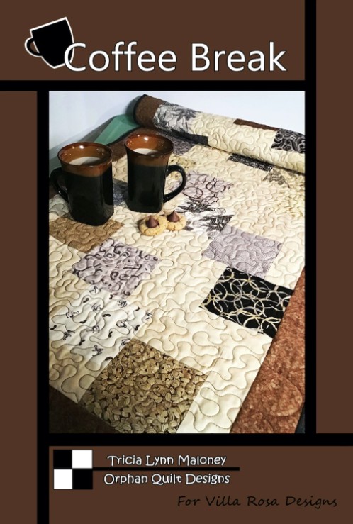 Coffee Break Table Runner Pattern by Tricia Lynn Maloney for Villa Rosa Designs