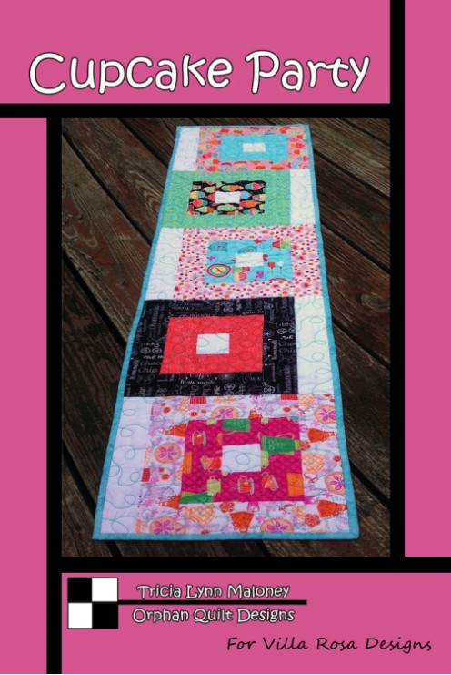 Cupcake Party Table Runner Pattern by Tricia Lynn Maloney for Villa Rosa Designs