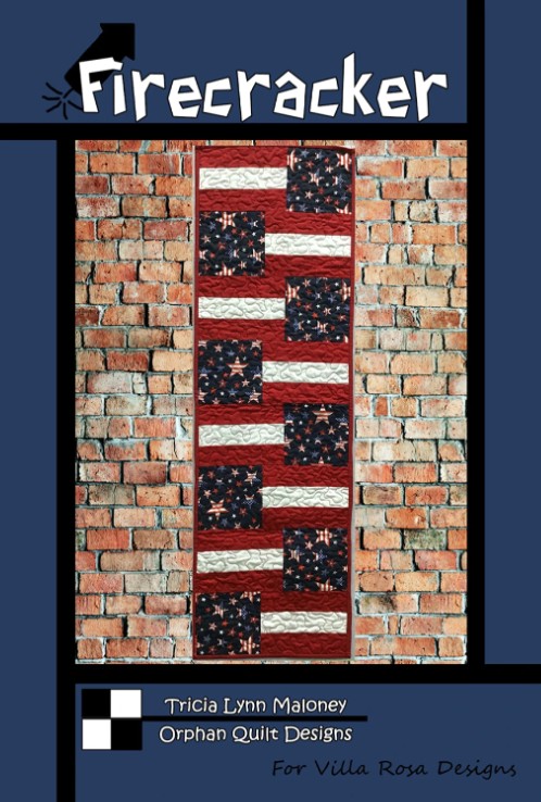 Firecracker Table Runner Pattern by Tricia Lynn Maloney for Villa Rosa Designs