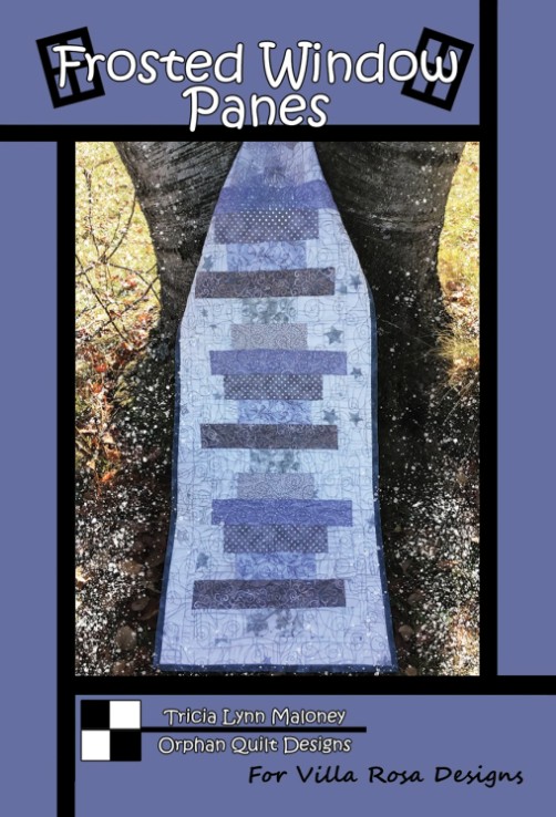 Frosted Window Panes Table Runner Pattern by Tricia Lynn Maloney for Villa Rosa Designs