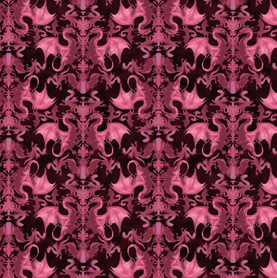 Dragon Kingdom Heraldry Magenta from Windham