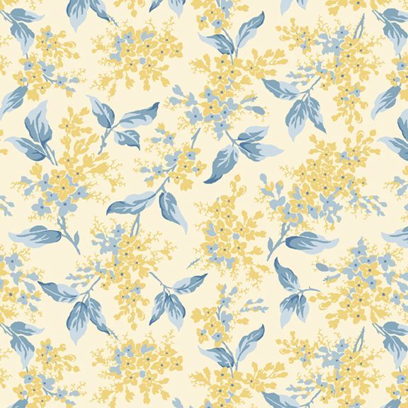 Middleboro Road Floral Branches Cream from Marcus Fabrics
