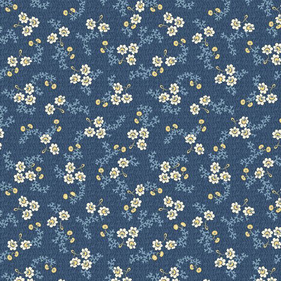 Middleboro Road Garden Navy from Marcus Fabrics