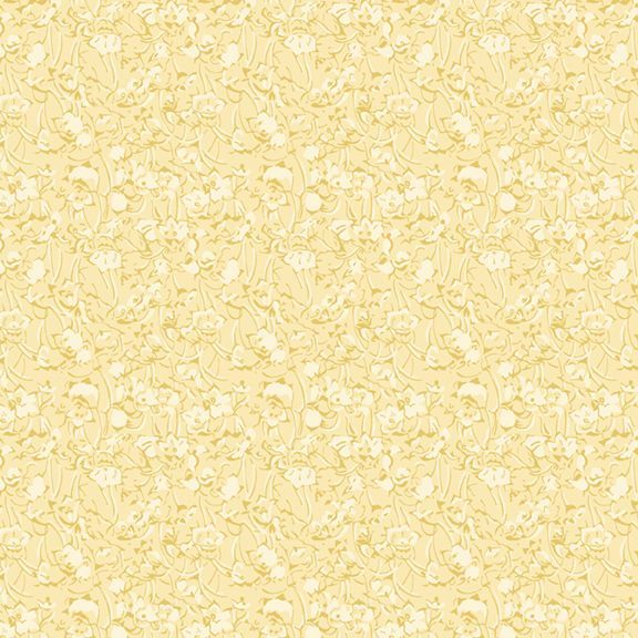 Middleboro Road Painterly Flower Yellow from Marcus Fabrics