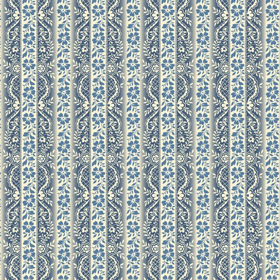 Middleboro Road Stripe Blue from Marcus Fabrics
