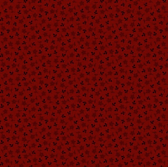 Cotton Thimble Miniatures Posies Red from Marcus Fabrics