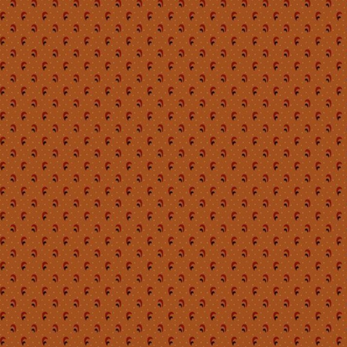 Cotton Thimble Miniatures Swoosh Orange from Marcus Fabrics