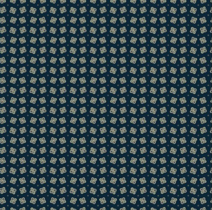Cotton Thimble Miniatures Here and There Navy from Marcus Fabrics