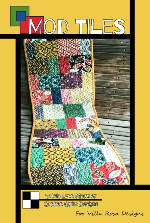 Mod Tiles Table Runner Pattern by Tricia Lynn Maloney for Villa Rosa Designs