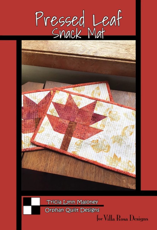 Pressed Leaf Snack Mat Pattern by Tricia Lynn Maloney for Villa Rosa Designs