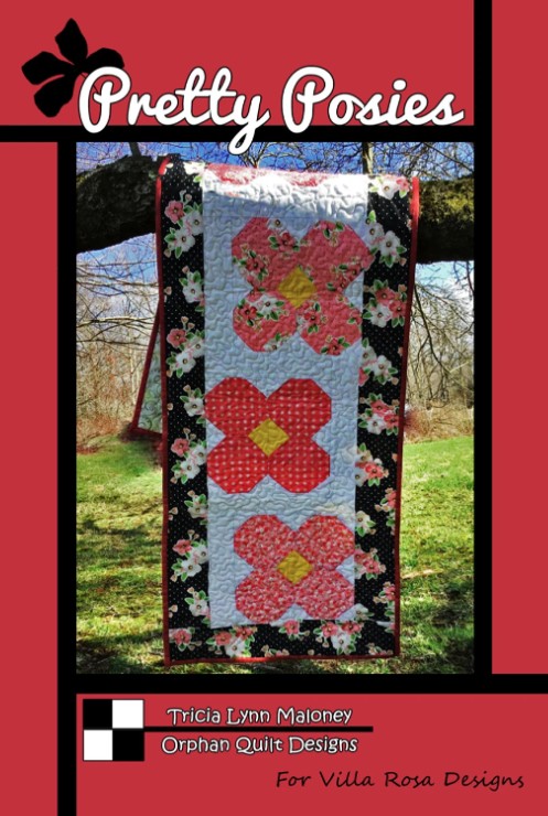 Pretty Posies Table Runner Pattern by Tricia Lynn Maloney for Villa Rosa Designs