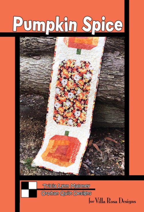 Pumpkin Spice Table Runner Pattern by Tricia Lynn Maloney for Villa Rosa Designs