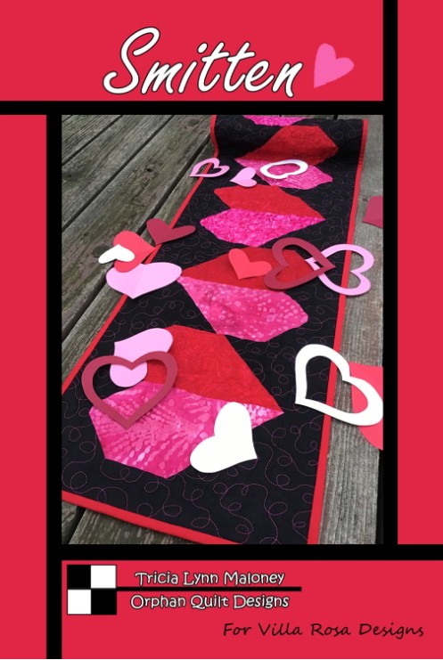 Smitten Table Runner Pattern by Tricia Lynn Maloney for Villa Rosa Designs