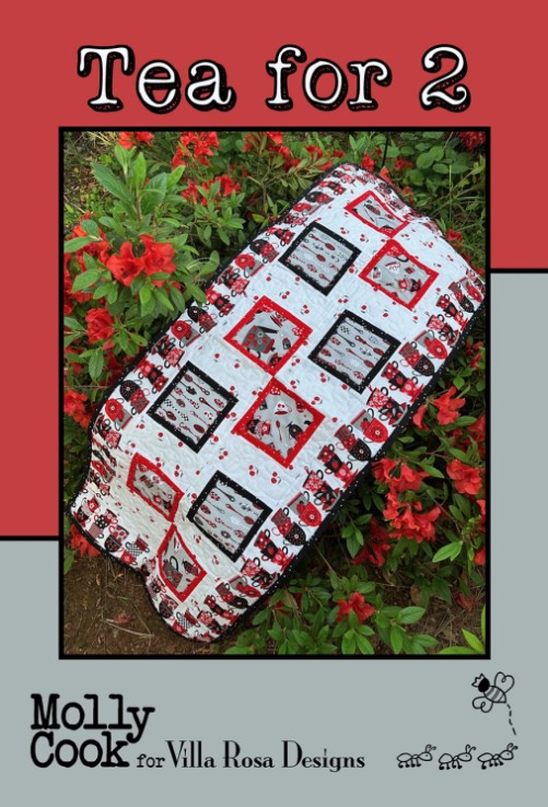 Tea for 2 Table Runner Pattern by Molly Cook for Villa Rosa Designs