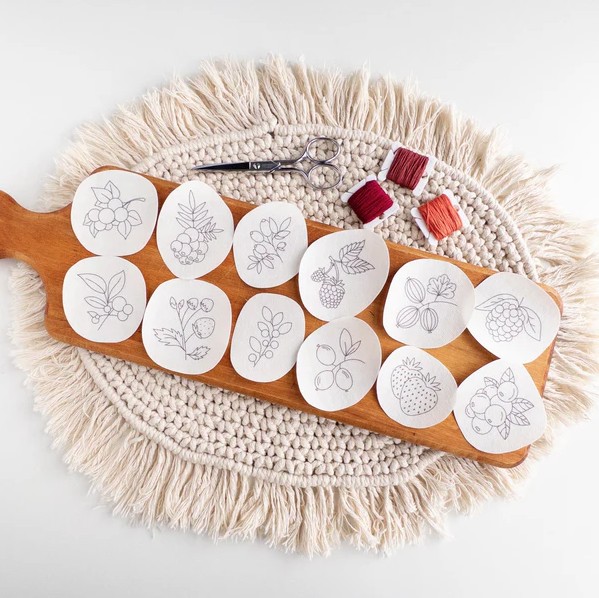 Berries Stick & Stitch Pattern from Olmsted Needlework Co.