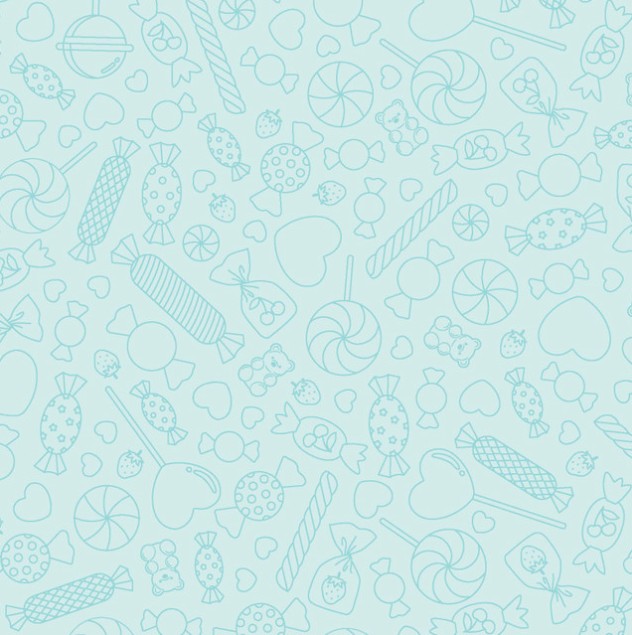 Sweet Shoppe Candy Lines Blue by Kimberbell for Maywood Studio