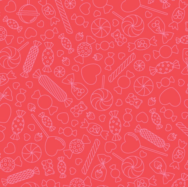 Sweet Shoppe Candy Lines Red by Kimberbell for Maywood Studio