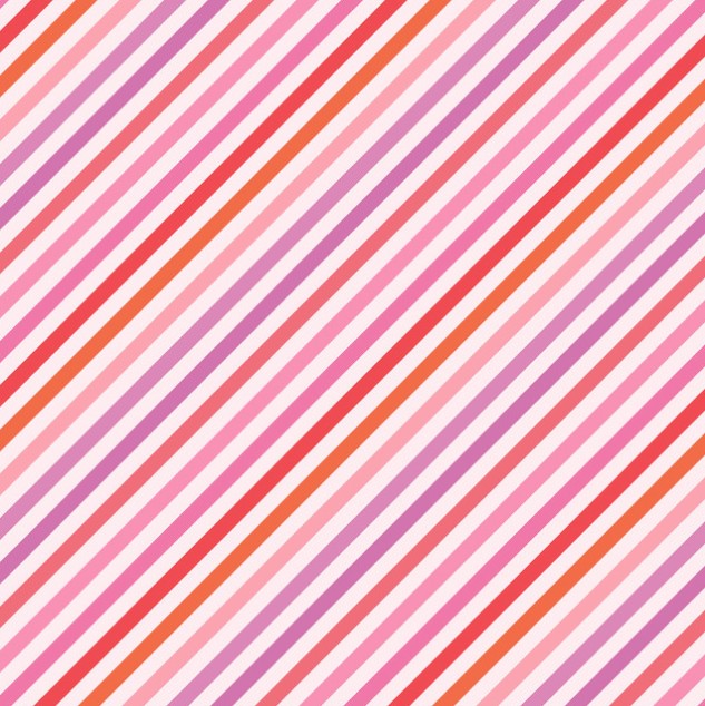 Sweet Shoppe Bias Stripe Pink by Kimberbell for Maywood Studio