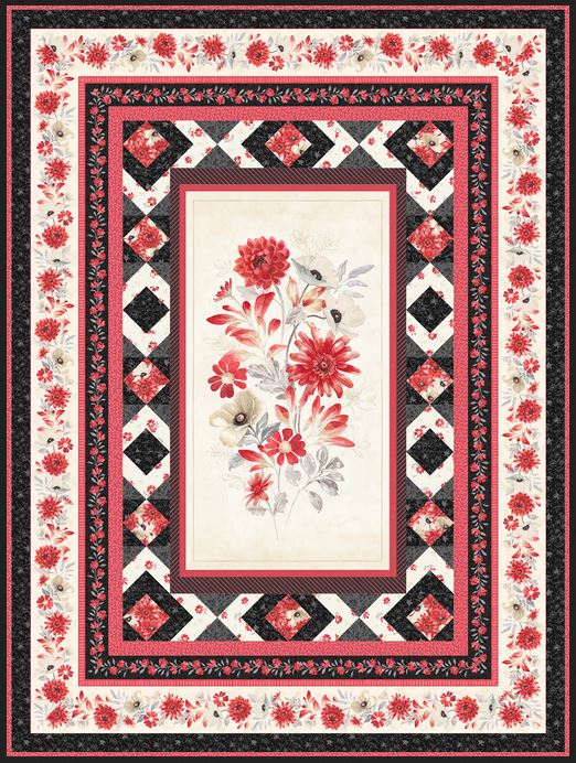 Scarlet Dreams Quilt Kit by Wilmington