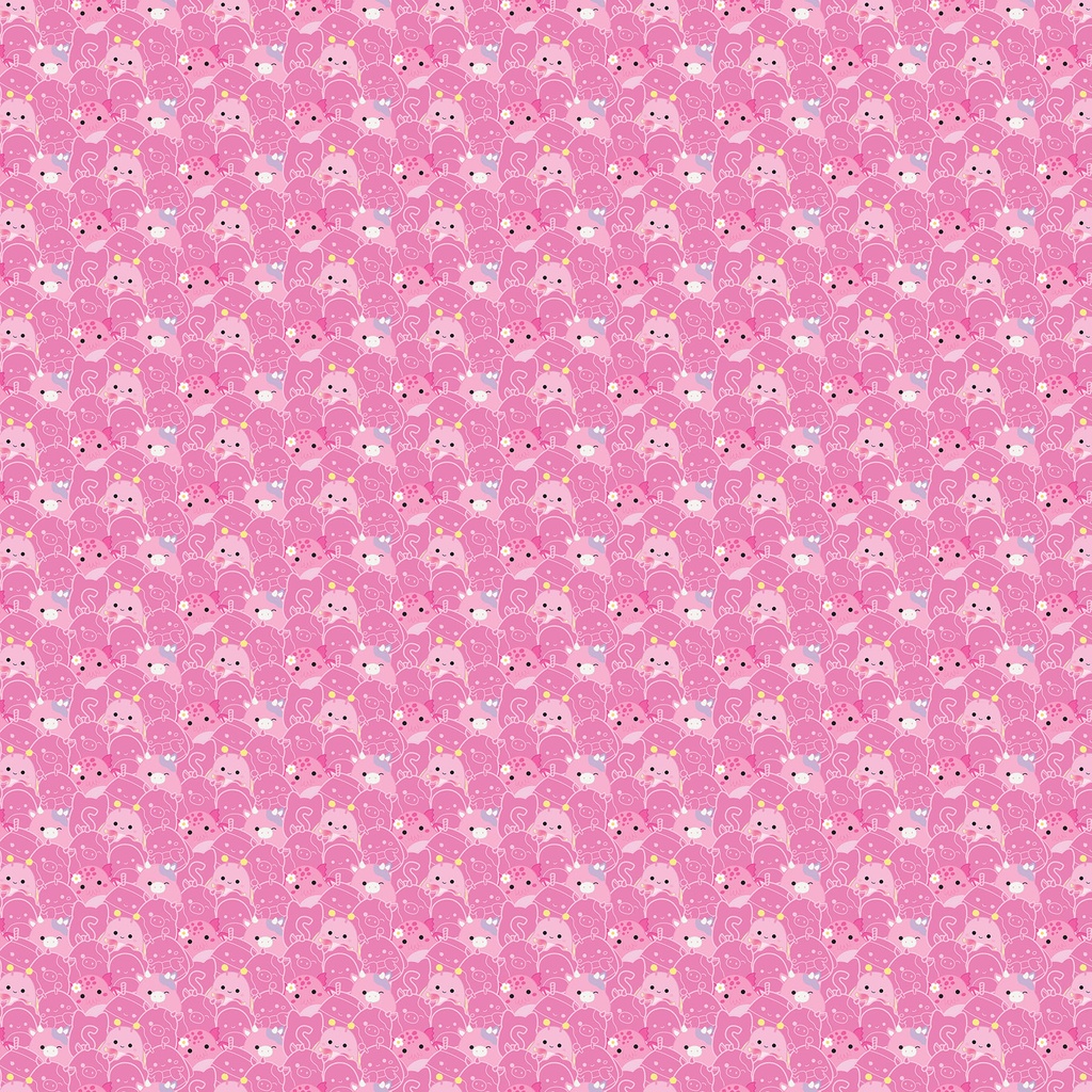 Squishmallows Packed Mallows Pink from Northcott