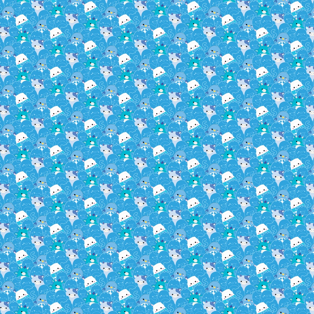 Squishmallows Packed Mallows Blue from Northcott