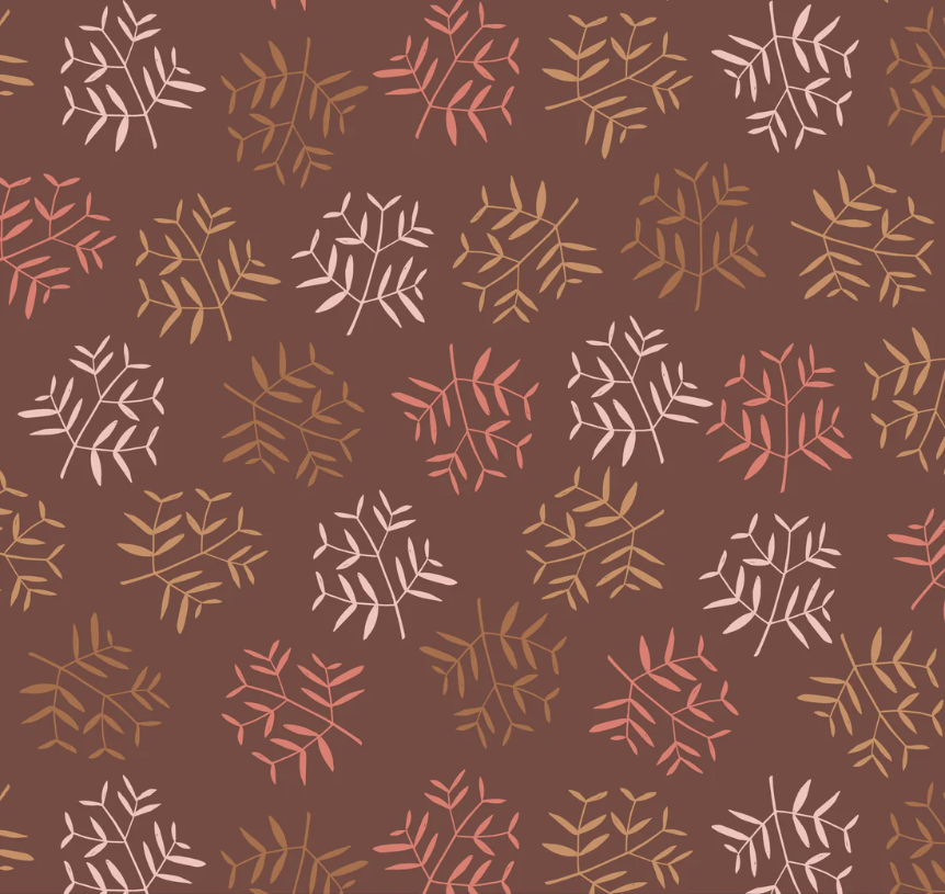 Fun In The Forest Random Branches Brown from Phoebe Fabrics