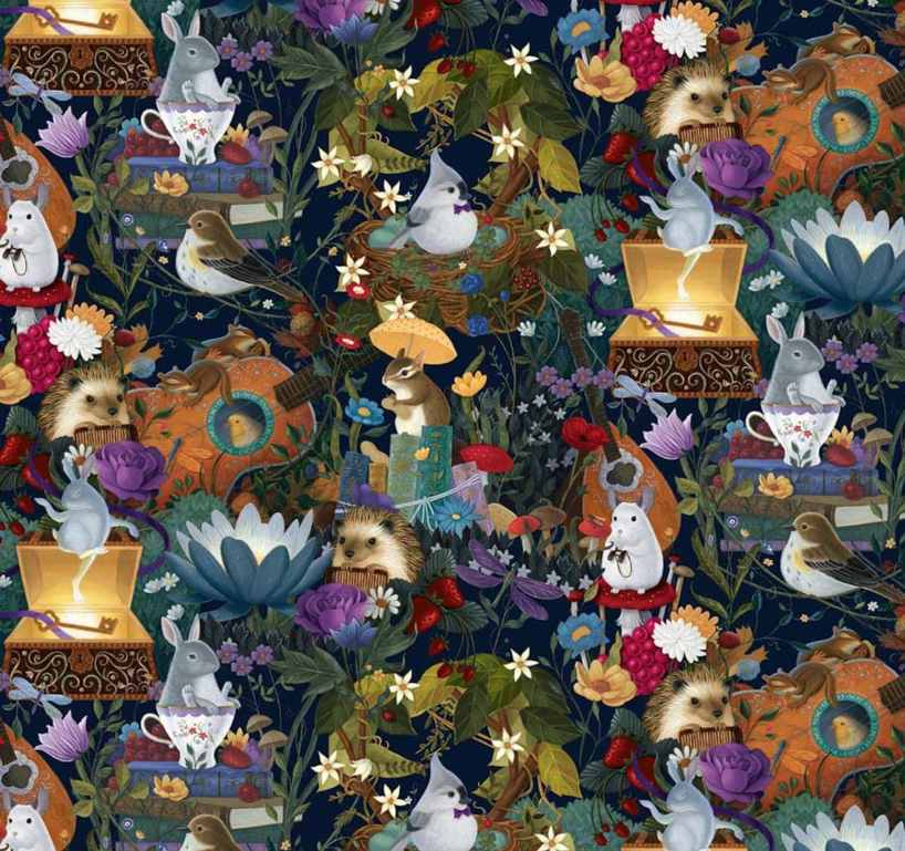 Serenade Critters Navy From Henry Glass
