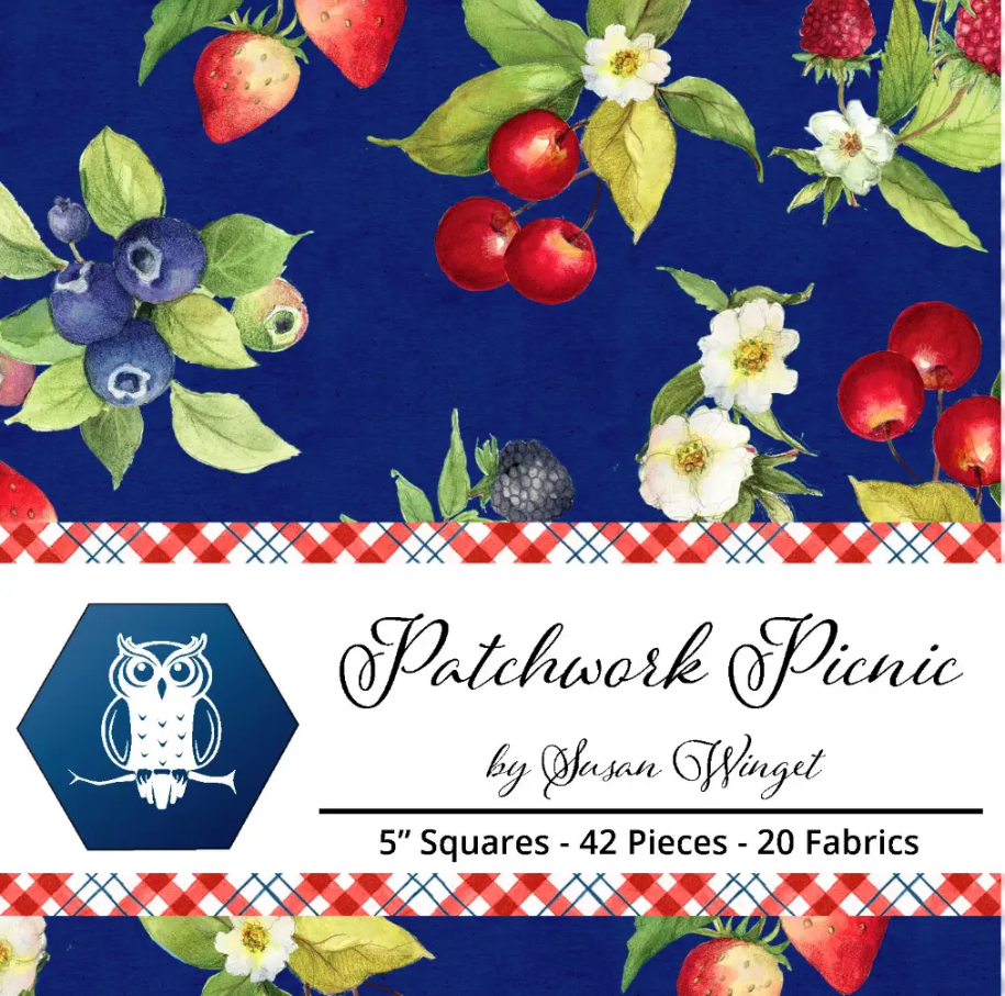 Patchwork Picnic Stamps from Lumin Fabrics